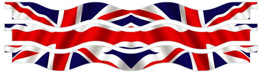 Planken  > Gewellte Planke x 3 > Vereinigtes Königreich Flagge 
