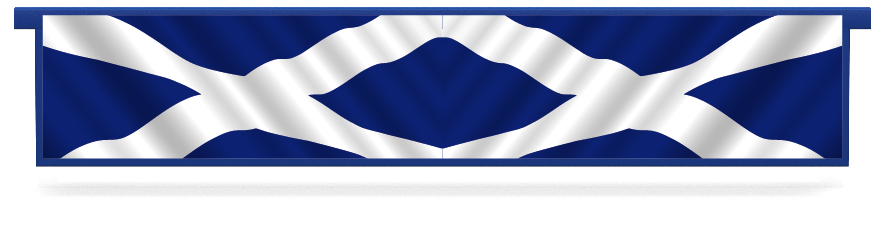 Untersteller > Hängender Untersteller mit Mustern  > Schottische Flagge 