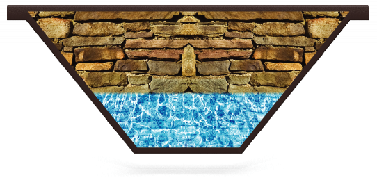 Füllstoffe > V-förmige Planke mit Muster  > Wand und Pool 