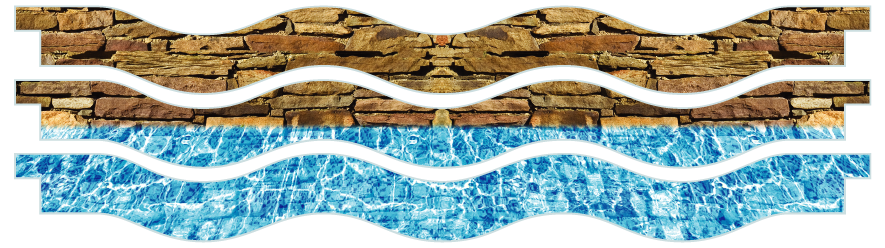 Planken  > Gewellte Planke x 3 > Wand und Pool 