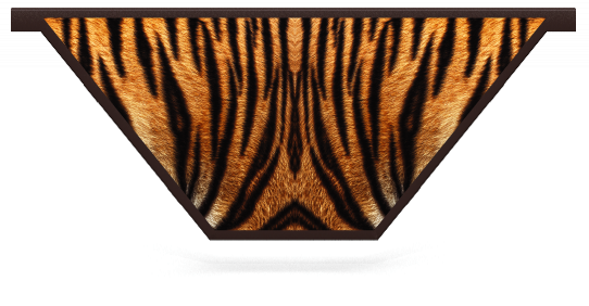 Untersteller > V-förmige Planke mit Muster  > Tigermuster