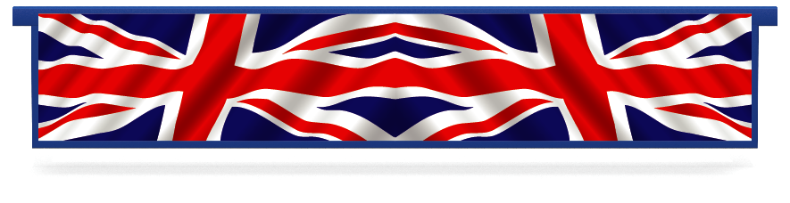 Füllstoffe > Hängender Untersteller mit Mustern  > Vereinigtes Königreich Flagge 