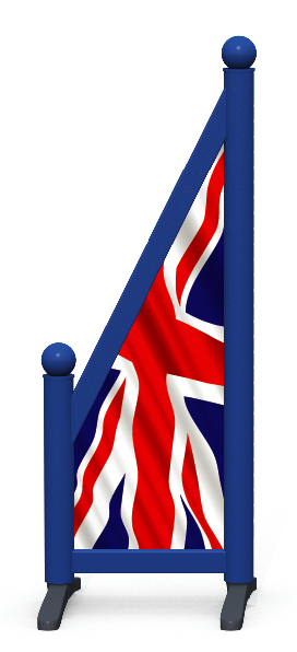 Wing > Schräg bedruckt > Vereinigtes Königreich Flagge 