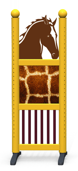 Wing > Kombi-Pferdekopf > Giraffenmuster 