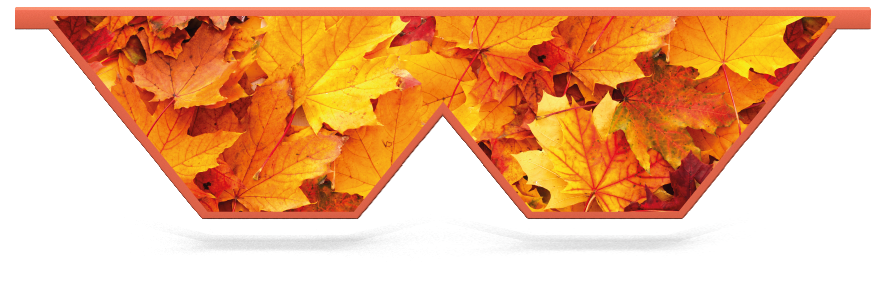 Füllstoffe > W-förmige Planke zum einhängen  > Herbstblätter 