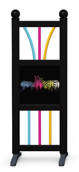 Wing > Kombi D > Gekleurde Zebra'Bunte Zebras 
