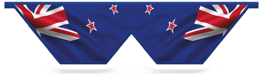 Füllstoffe > W-förmige Planke zum einhängen  > Neuseeländische Flagge 