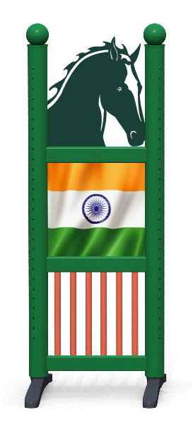 Wing > Kombi-Pferdekopf > Indische Flagge 