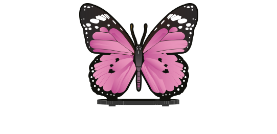 Dünne Füller > Schmetterling  > Pinker Schmetterling