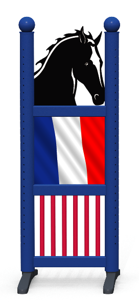 Wing > Kombi-Pferdekopf > Französische Flagge 