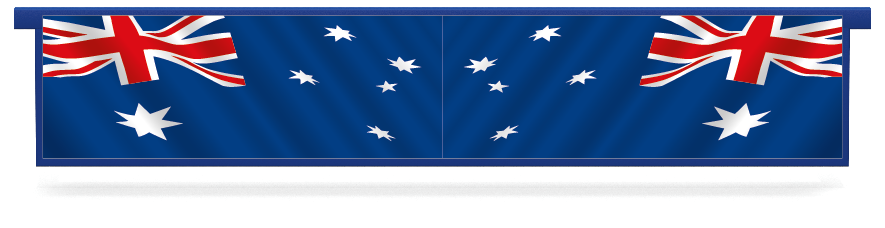 Füllstoffe > Hängender Untersteller mit Mustern  > Australische Flagge 