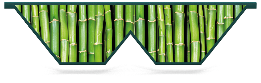 Füllstoffe > W-förmige Planke zum einhängen  > Bambus 