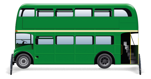 Untersteller > Doppeldecker London  > Grüner Bus 
