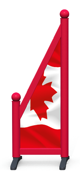 Wing > Schräg bedruckt > Kanadische Flagge 