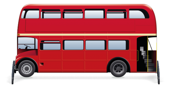 Dünne Füller > Doppeldecker London  > Roter Bus 